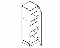 Body Diagram for Pantry S60/222/60/1D for Kitchen 