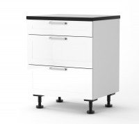 Rhodes - 700mm wide Three Drawer Base Cabinet